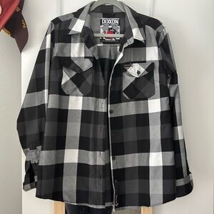 Dixxon Finish Line Flannel. Size L Women’s